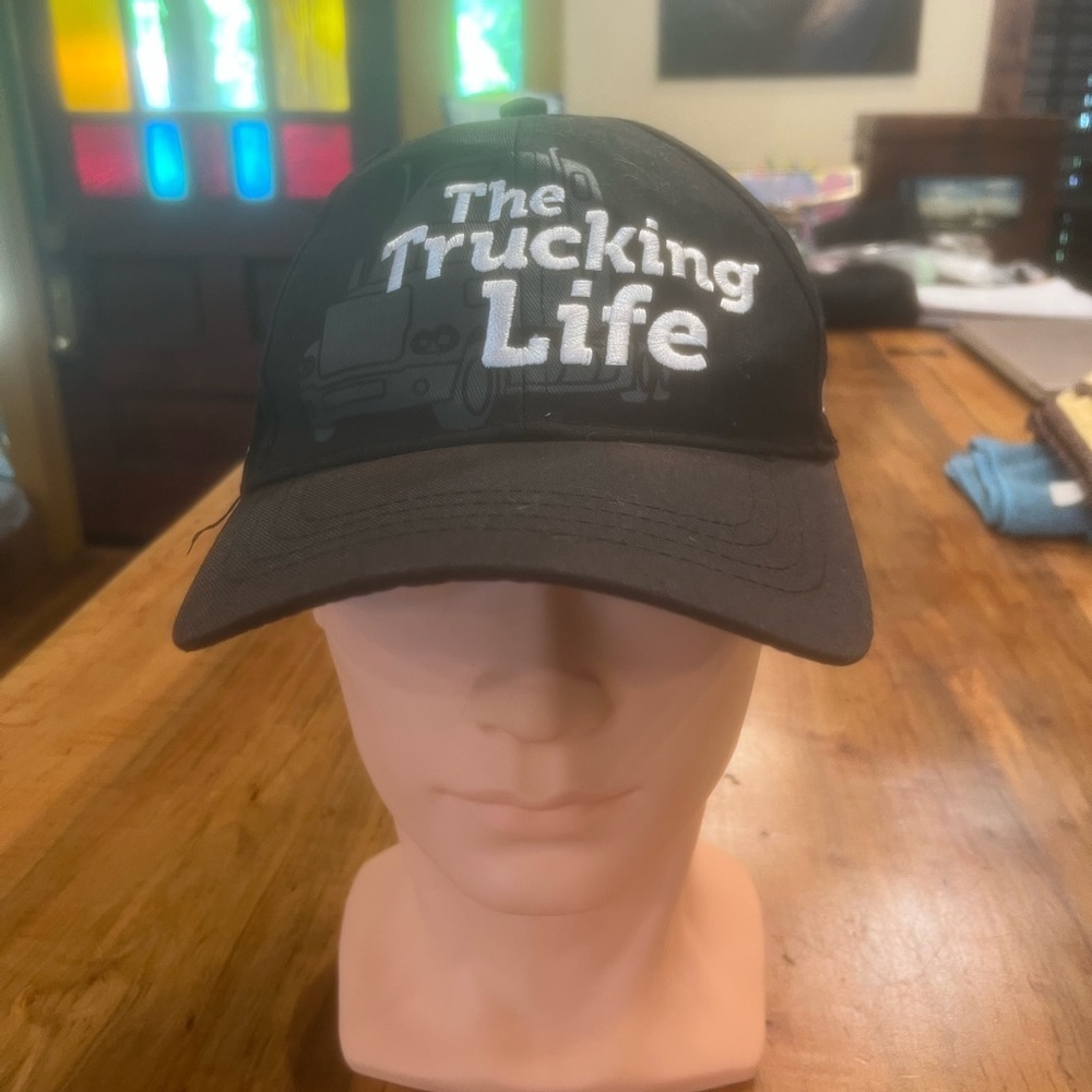 Vintage Black 'The Trucking Life' Cap